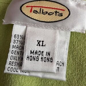 Talbots Light Green Knit Top